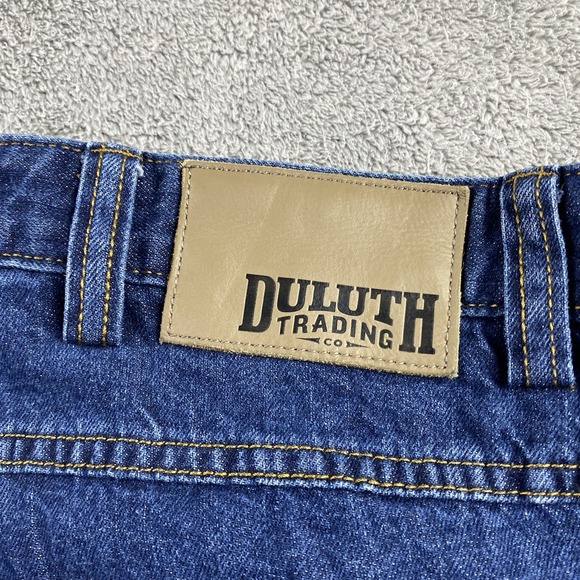 Duluth Trading Co Jeans Mens 44x27 Blue Dark Wash - Picture 12 of 13